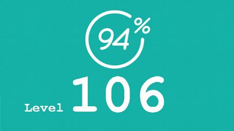94 Prozent (94%) - Level 106 - Bild Teich - Lösung