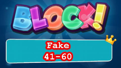BLOCK! Fake Level 41-60 (Special Standard) - Lösung Solution Walkthrough