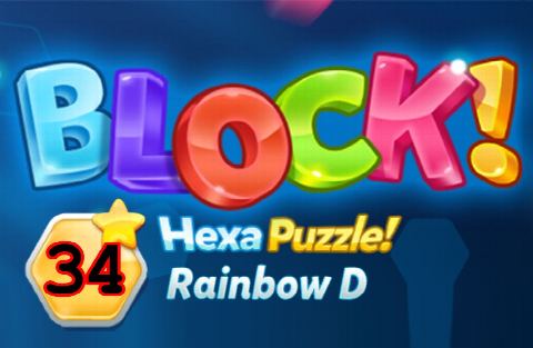 BLOCK! Hexa Puzzle! Rainbow D Level 34 (Premium) - Lösung Solution Walkthrough