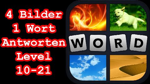 4 Bilder 1 Wort - Level 10-21 - Finde 3 Farben - Lösungen Antworten