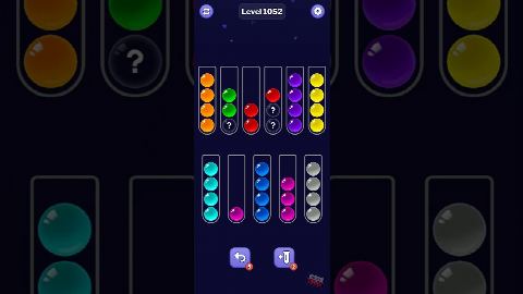 Ball Sort Puzzle – Level 1051–1060 gelöst